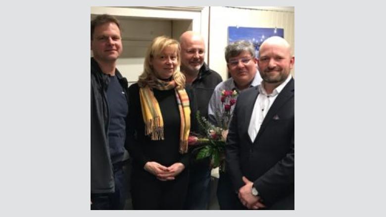 v.l.n.r.: Jörg Merker, Christiane Berg (Mdl), Carsten Jantzen, Dr. Hans-Heinrich Uhlmann, Wolfgang Molitor v.l.n.r.: Jörg Merker, Christiane Berg (Mdl), Carsten Jantzen, Dr. Hans-Heinrich Uhlmann, Wolfgang Molitor